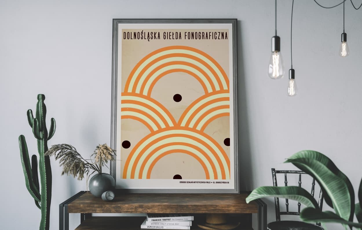 Poster Dolnośląska Giełda Fonograficzna, słońca, 50x70 cm, by J. Zasada, Jakub Zasada - 68027