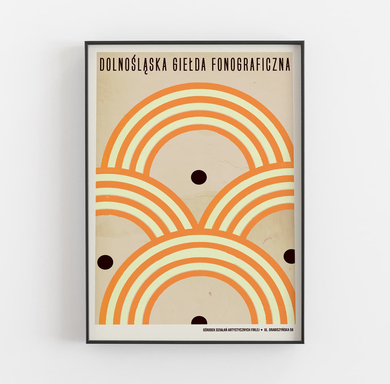 Poster Dolnośląska Giełda Fonograficzna, słońca, 50x70 cm, by J. Zasada, Jakub Zasada - 68026