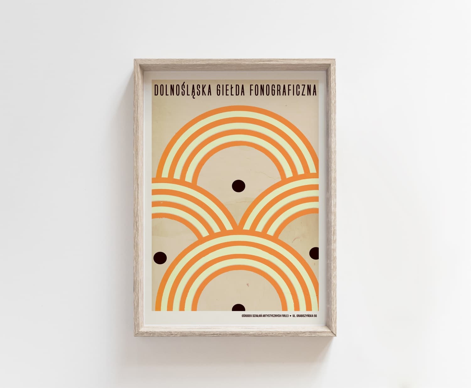 Poster Dolnośląska Giełda Fonograficzna, słońca, 50x70 cm, by J. Zasada, Jakub Zasada - 68025