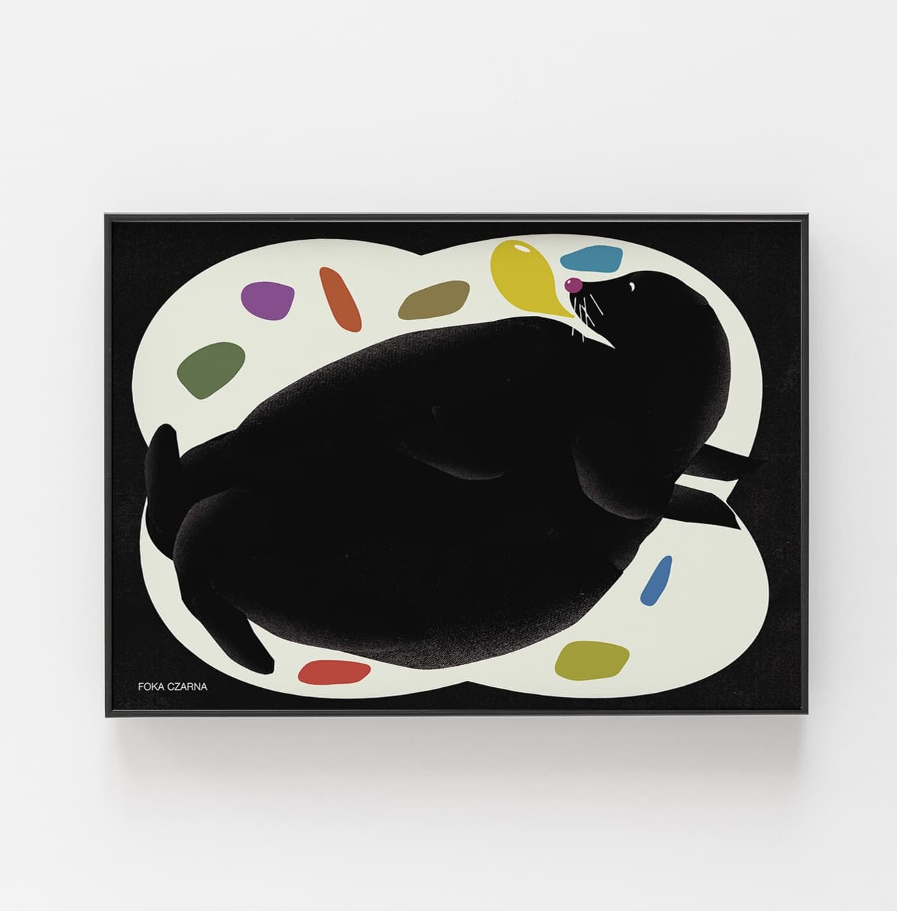 Plakat Czarna foka, 30x40 cm, aut. J. Zasada, Jakub Zasada - 67952