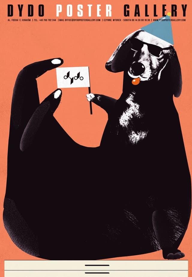 Plakat Dydo Poster Gallery, jamnik na szafie, 48x68 cm, aut. J. Zasada, Jakub Zasada - WYMIARY