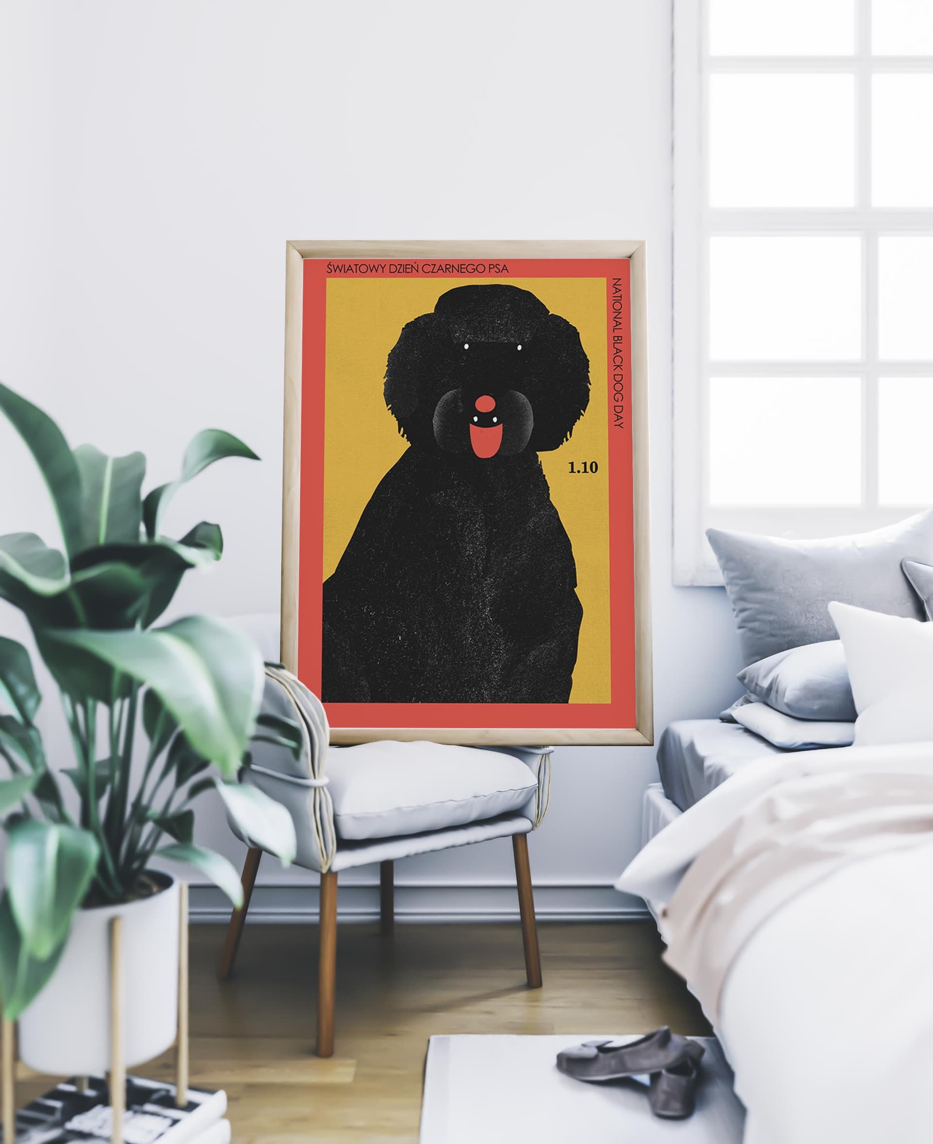 Poster National Black Dog Day, 30x40 cm, by J. Zasada, Jakub Zasada - 67862