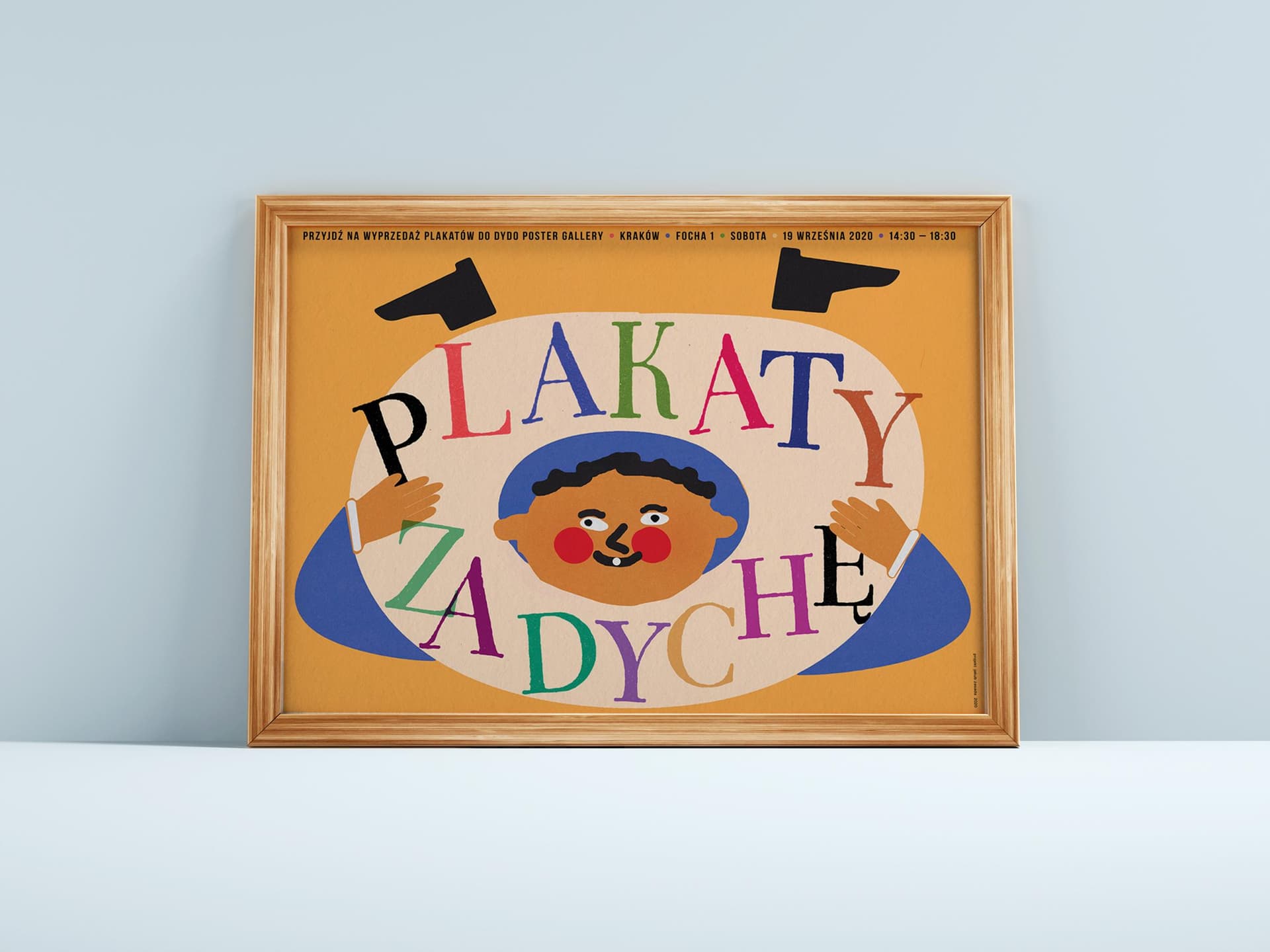 Plakat Plakaty za dychę, wyprzedaż plakatów w Dydo Poster Gallery, plakat z wydarzenia, 48x68 cm, aut. J. Zasada, Jakub Zasada - 68112