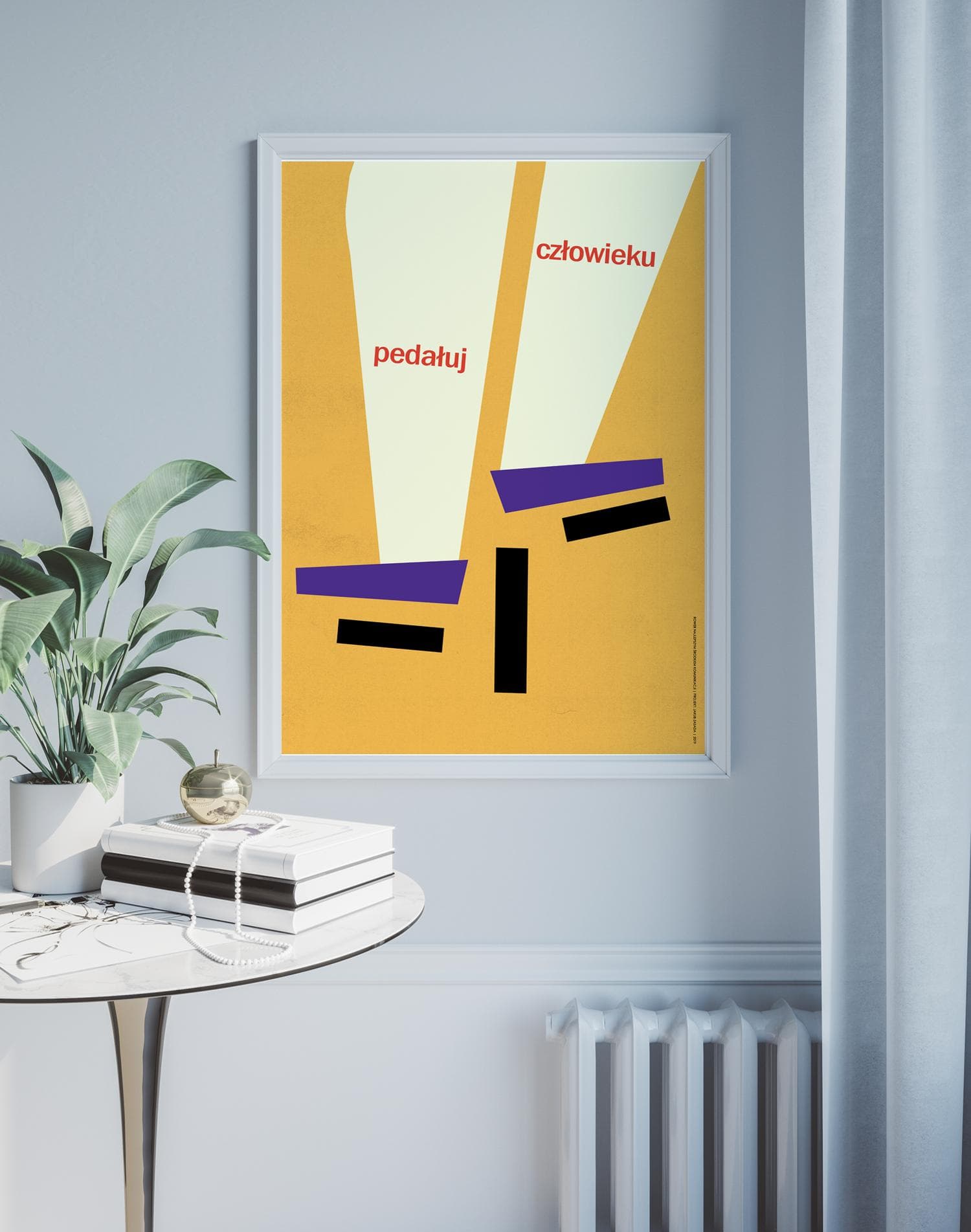 Plakat Pedałuj człowieku, 30x40 cm, aut. J. Zasada, Jakub Zasada - 68108