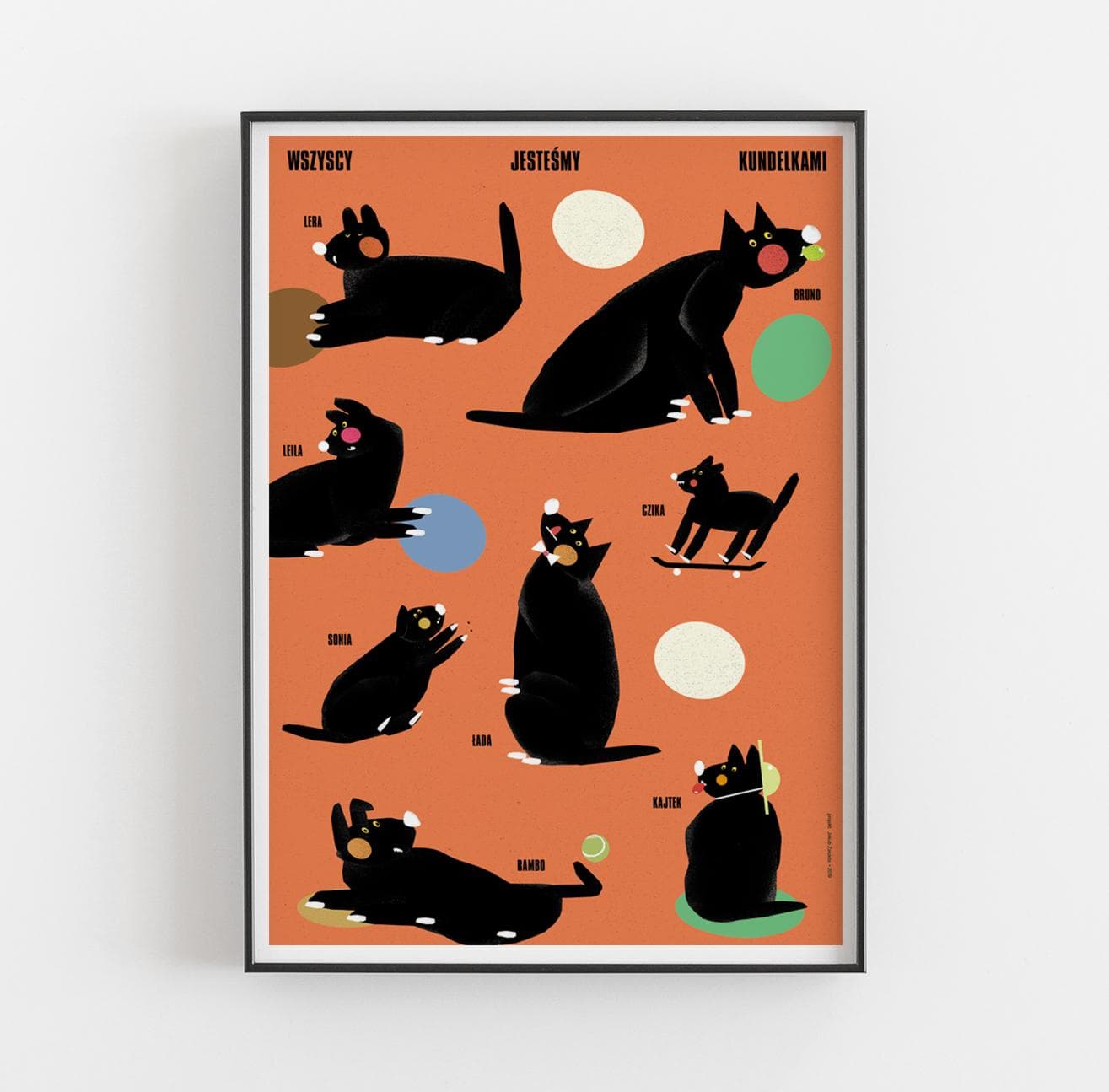 Poster Wszyscy jesteśmy kundelkami, 30x40 cm, by J. Zasada, Jakub Zasada - 68084