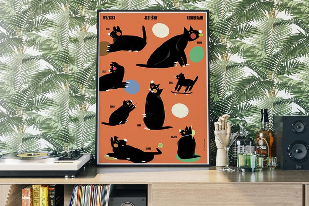 Poster Wszyscy jesteśmy kundelkami, 30x40 cm, by J. Zasada, Jakub Zasada - 68086