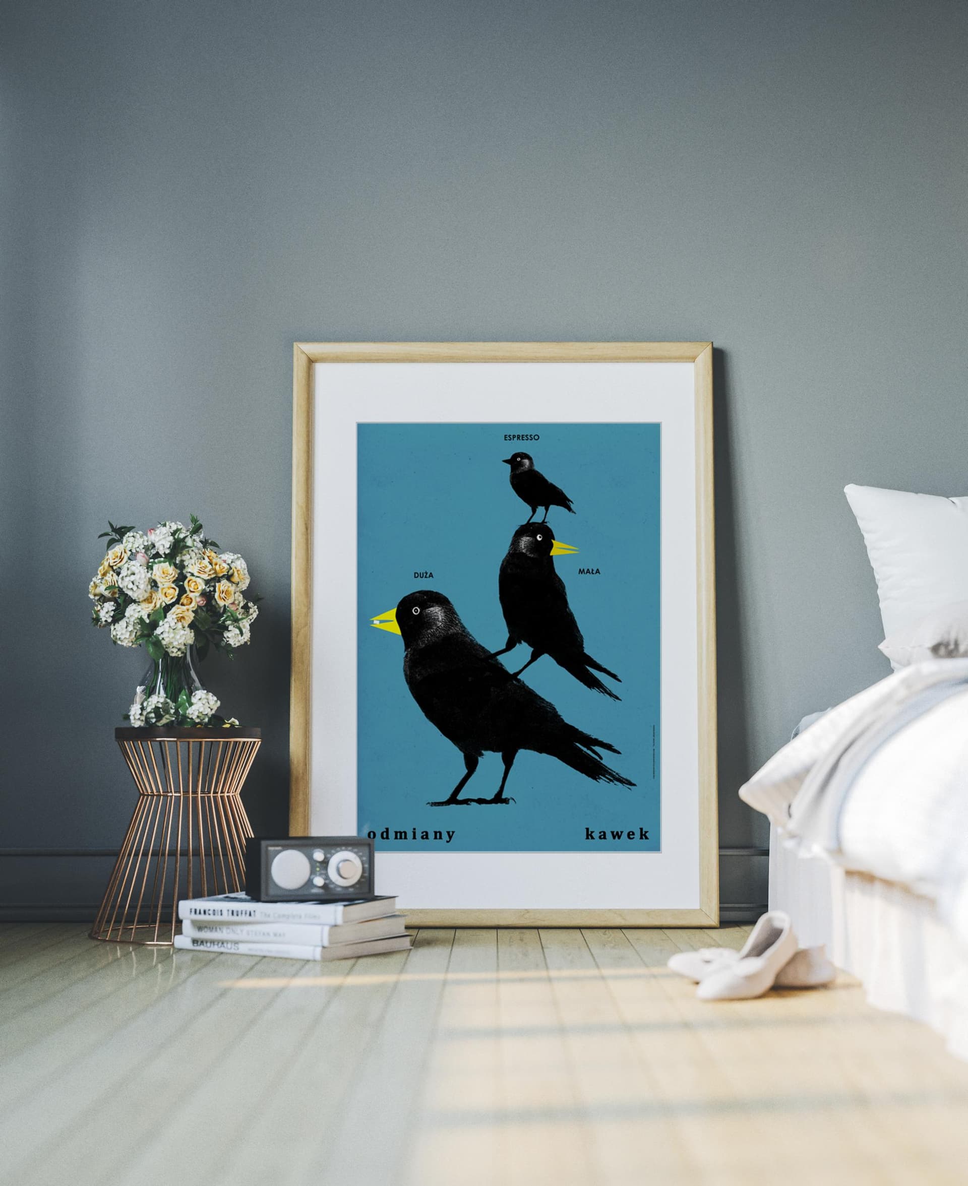 Poster Odmiany kawek, duża, mała, espresso, 50x70 cm, by J. Zasada, Jakub Zasada - 68215
