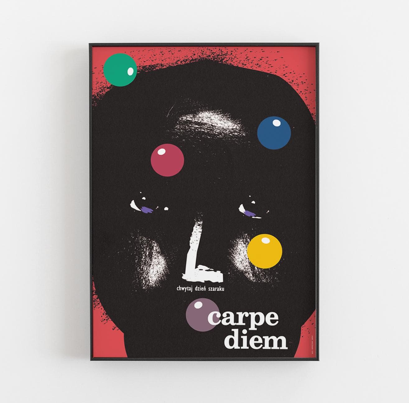 Plakat Carpe diem, chwytaj dzień szaraku, 48x68 cm, aut. J. Zasada, Jakub Zasada - 68206