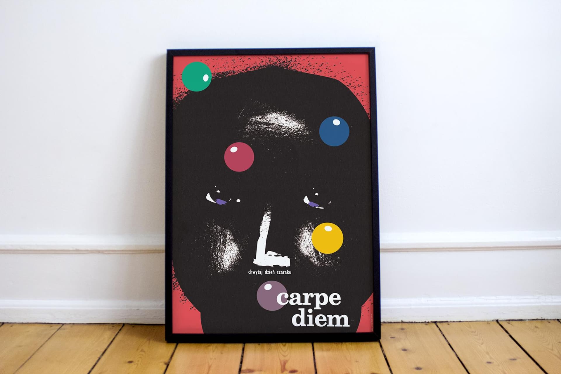 Plakat Carpe diem, chwytaj dzień szaraku, 48x68 cm, aut. J. Zasada, Jakub Zasada - 68207