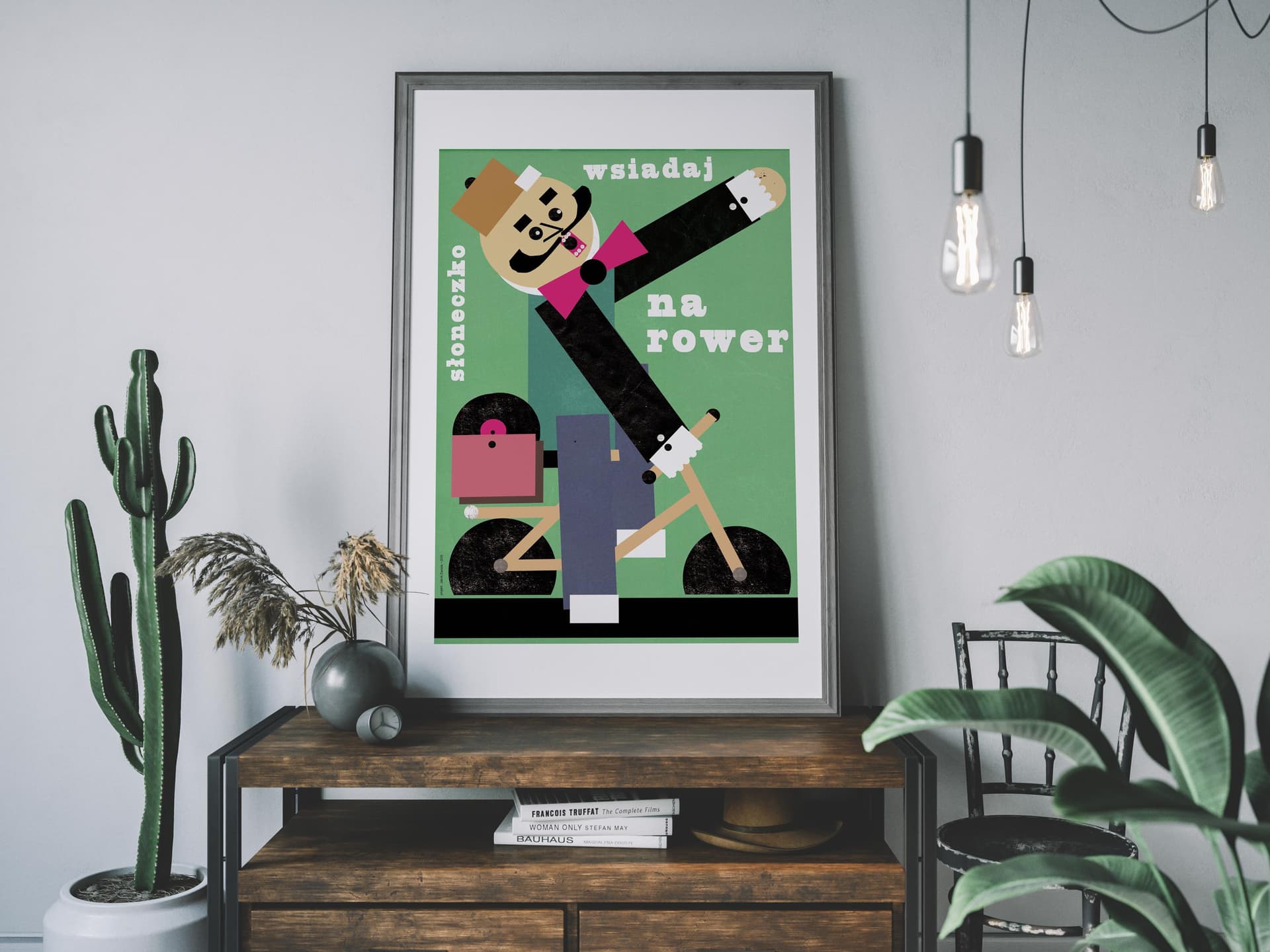 Plakat Słoneczko, wsiadaj na rower, 30x40 cm, aut. J. Zasada, Jakub Zasada - 68203