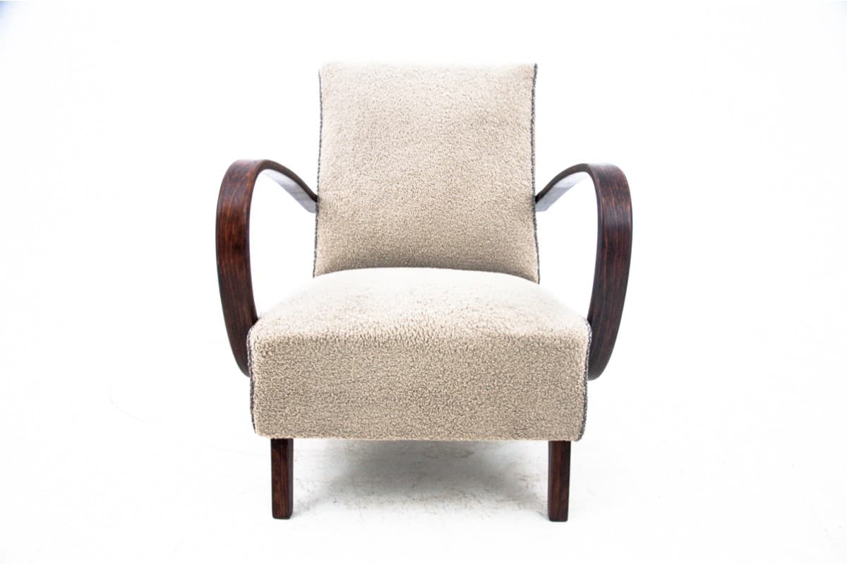 Beige Art Deco Armchairs, by J. Halabala, Czechoslovakia, 1930s - 50164