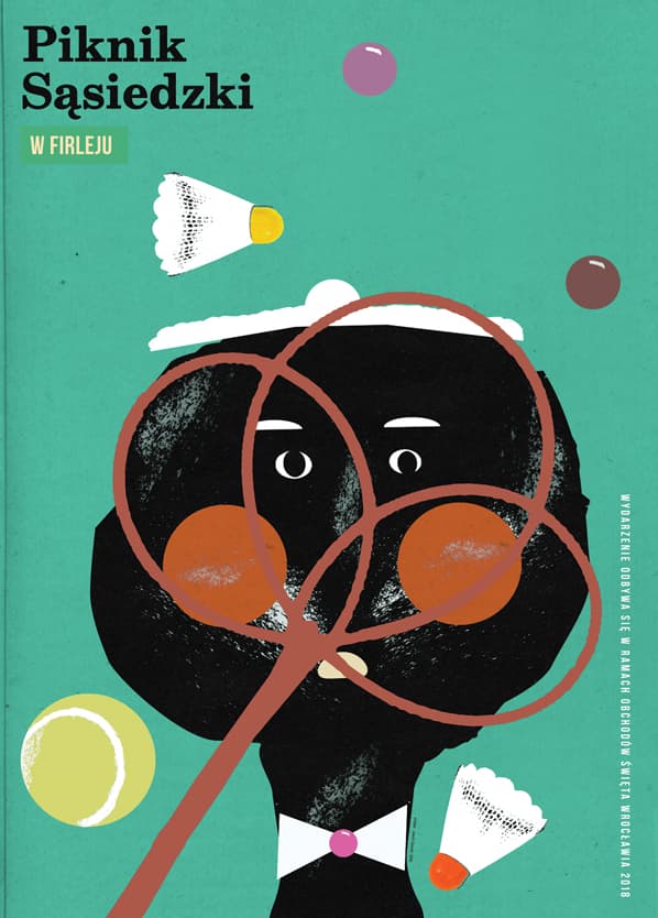 Plakat Piknik sąsiedzki 2018, 50x70 cm, aut. J. Zasada, Jakub Zasada