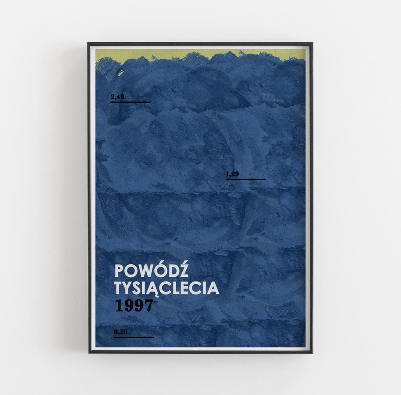 Plakat Powódź tysiąclecia, 1997, 48x68 cm, aut. J. Zasada, Jakub Zasada - 68425