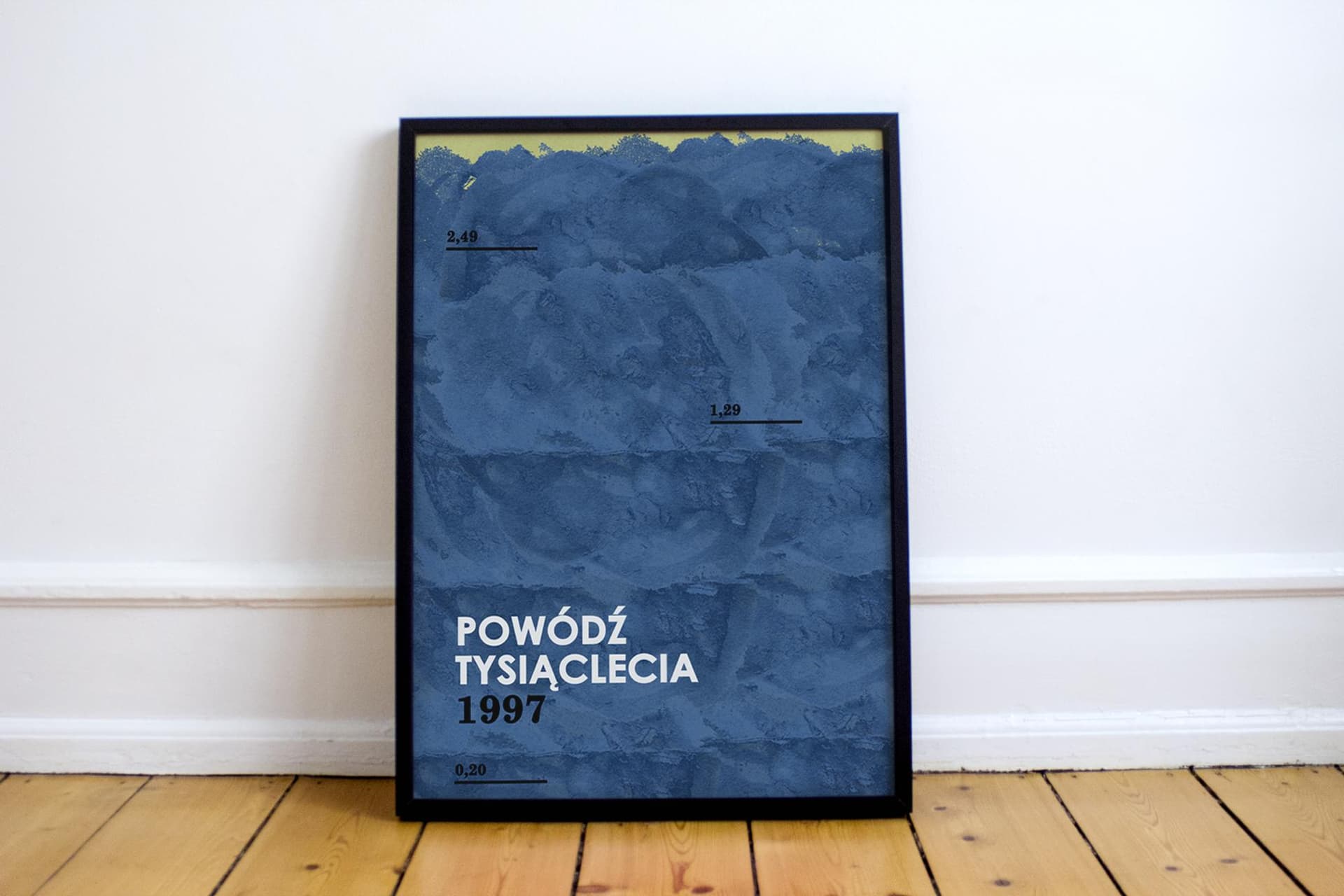 Plakat Powódź tysiąclecia, 1997, 48x68 cm, aut. J. Zasada, Jakub Zasada - 68427