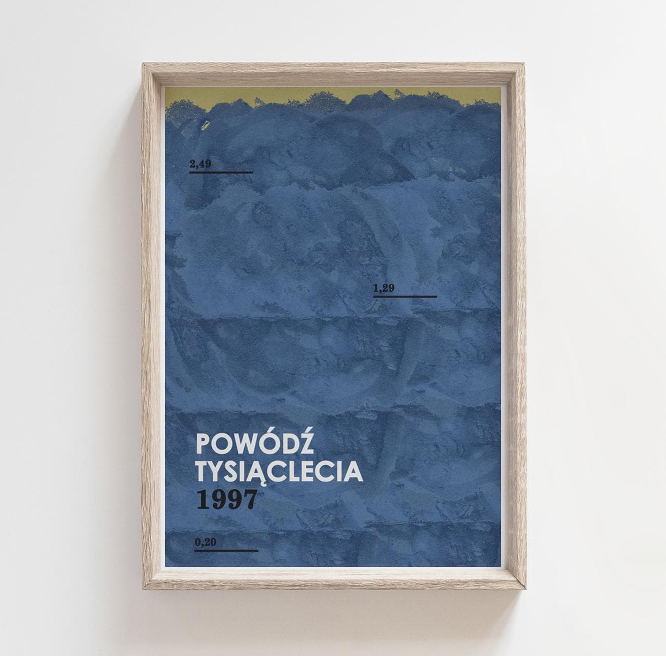 Plakat Powódź tysiąclecia, 1997, 48x68 cm, aut. J. Zasada, Jakub Zasada - 68426