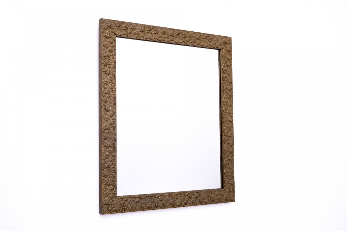 Golden Baroque Mirror, Vintage - 50317