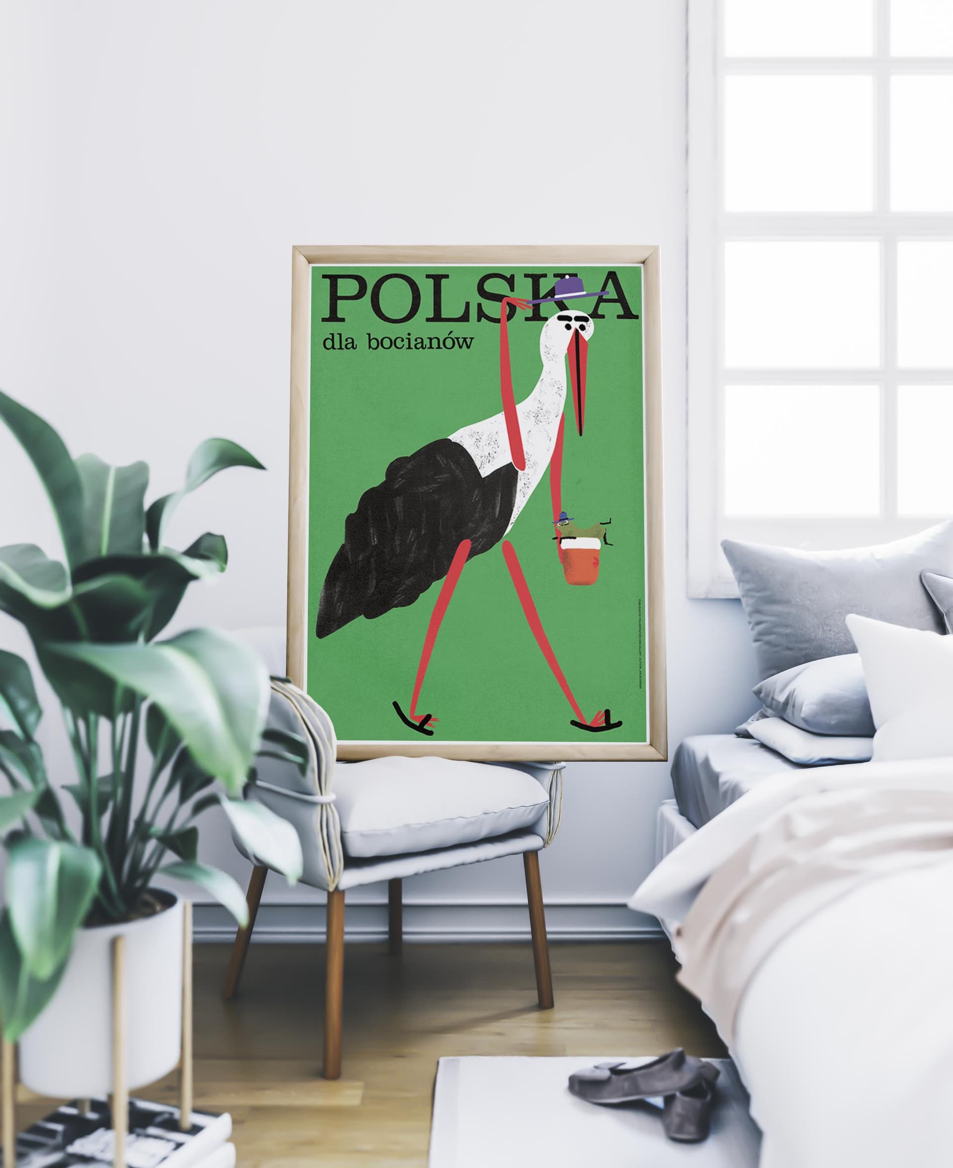 Plakat Polska dla bocianów!, 50x70 cm, aut. J. Zasada, Jakub Zasada - 68414