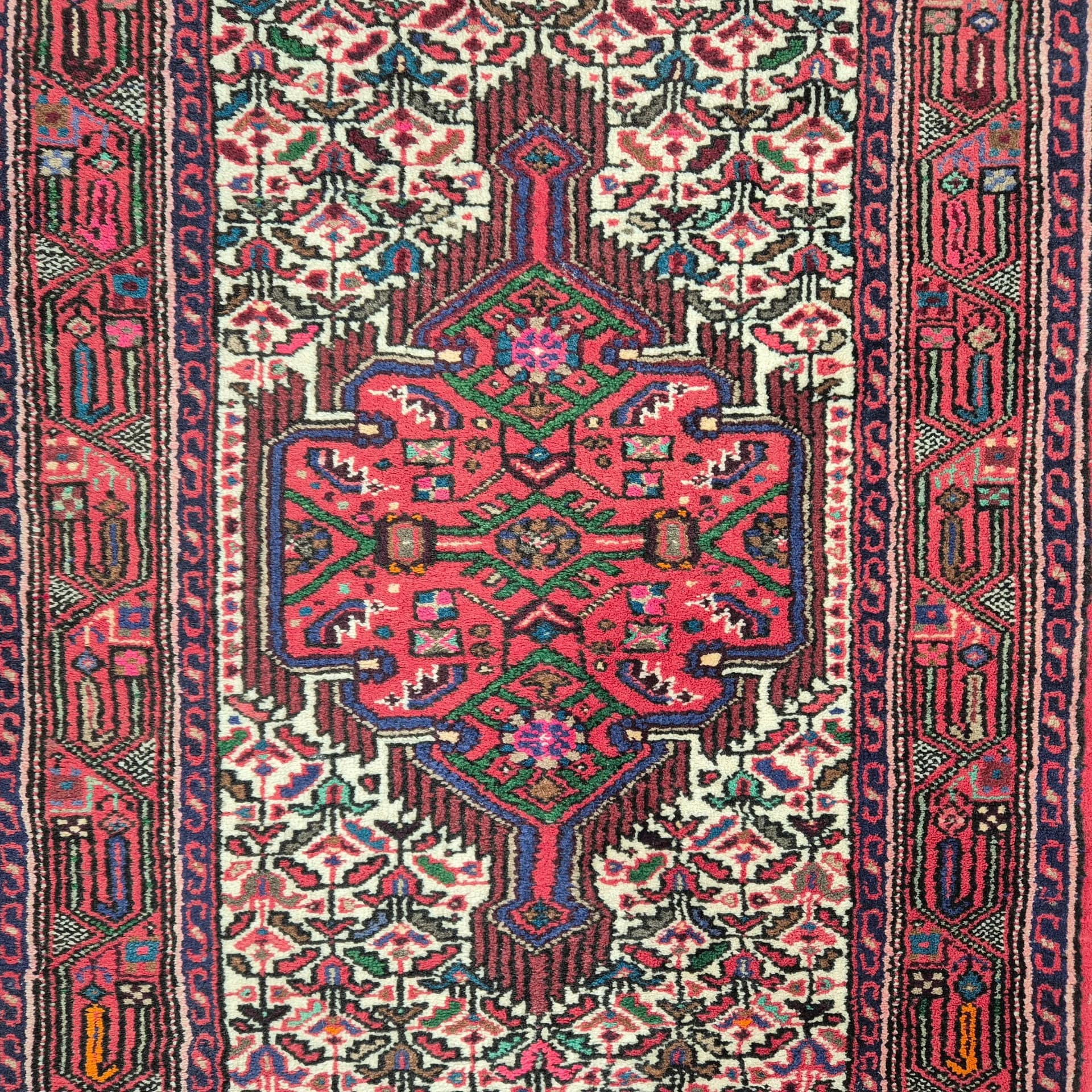 Runner Hamadan 315x80 cm, multicolor, wool, Iran, 1960s. - 68532