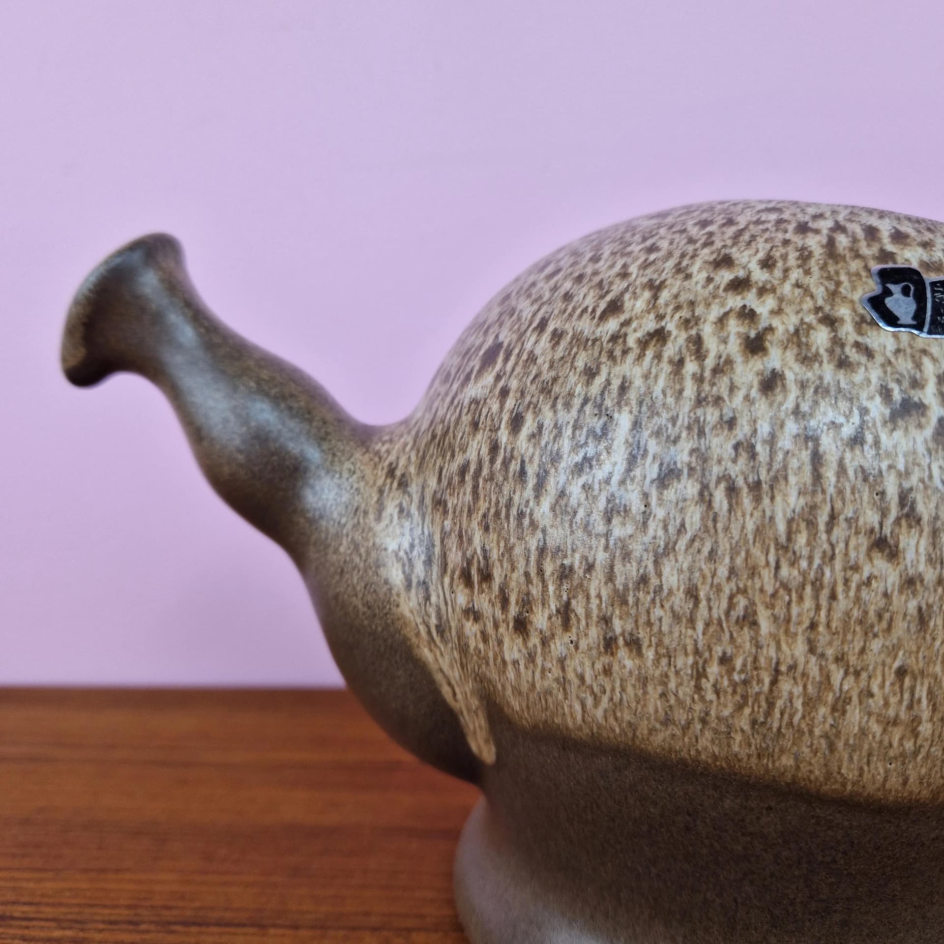 Watering Can, Silberdistel Fayencen, grey ceramics, Germany, 1960s. - 68807