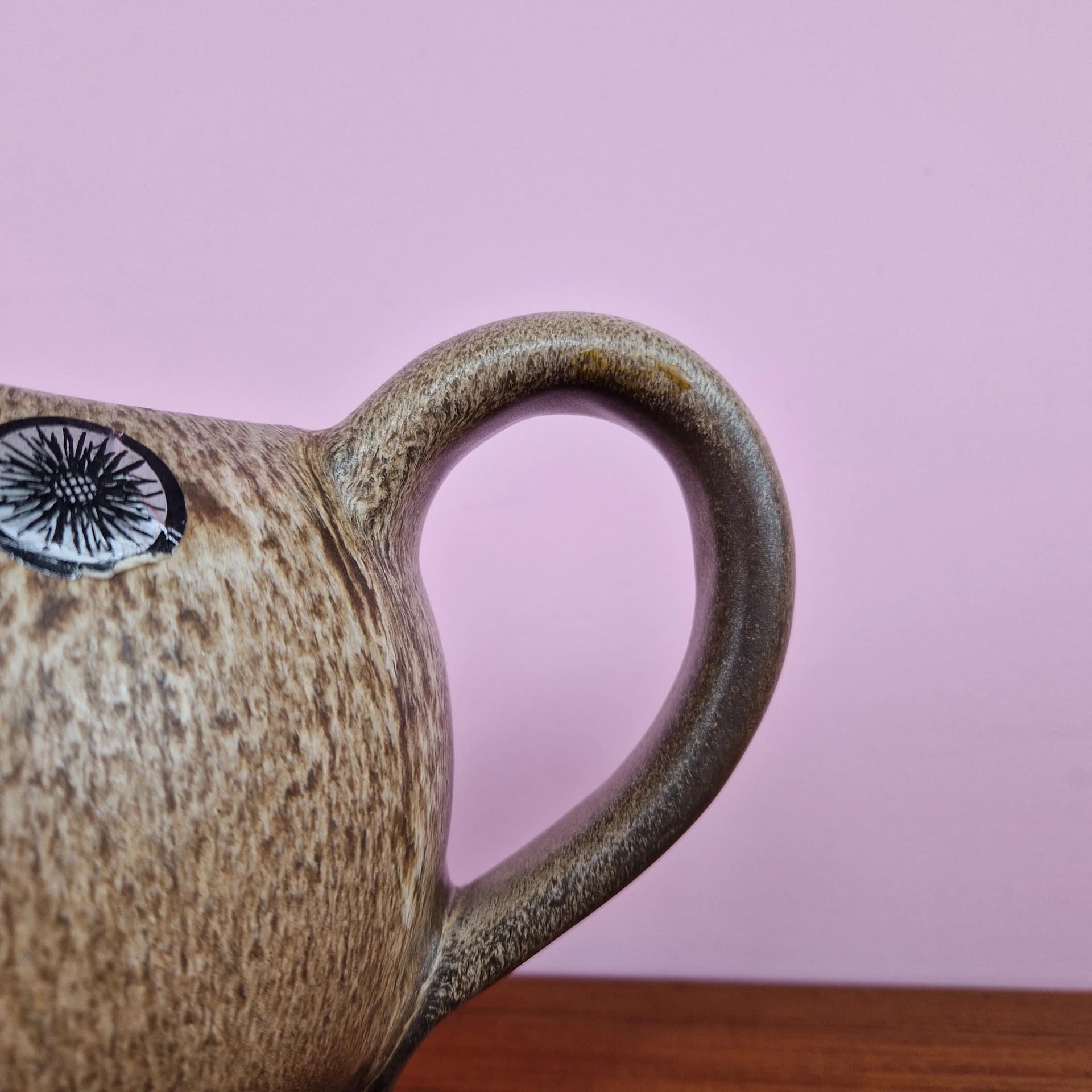 Watering Can, Silberdistel Fayencen, grey ceramics, Germany, 1960s. - 68805