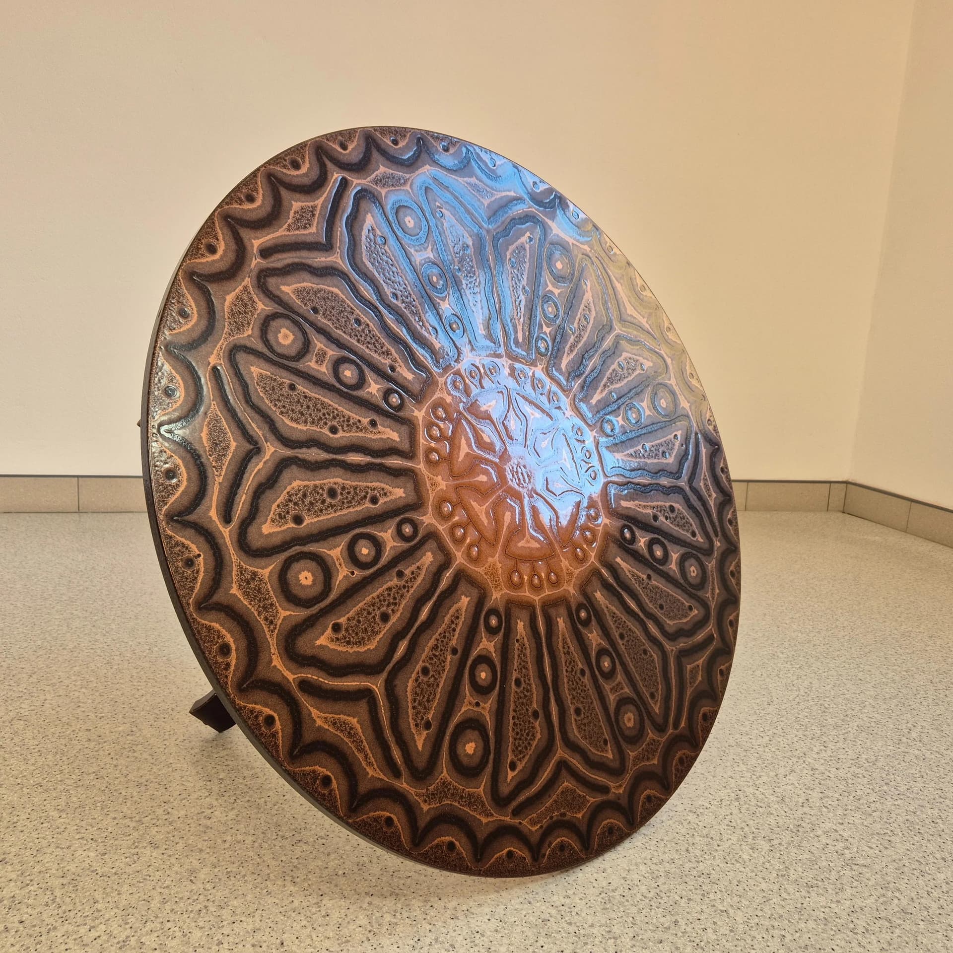 Coffee Table Round, Copper, Norway, 1960s - 69542