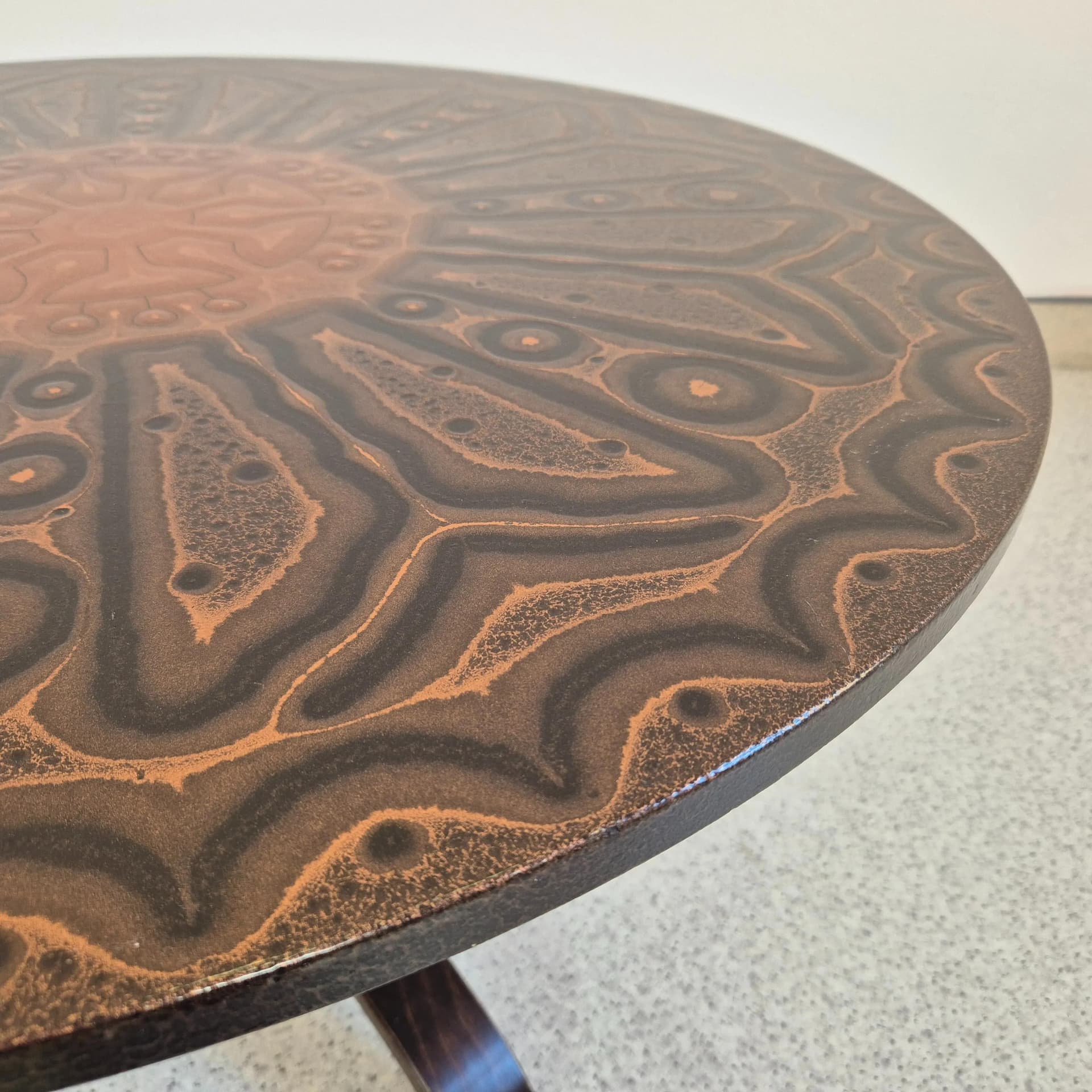 Coffee Table Round, Copper, Norway, 1960s - 69538