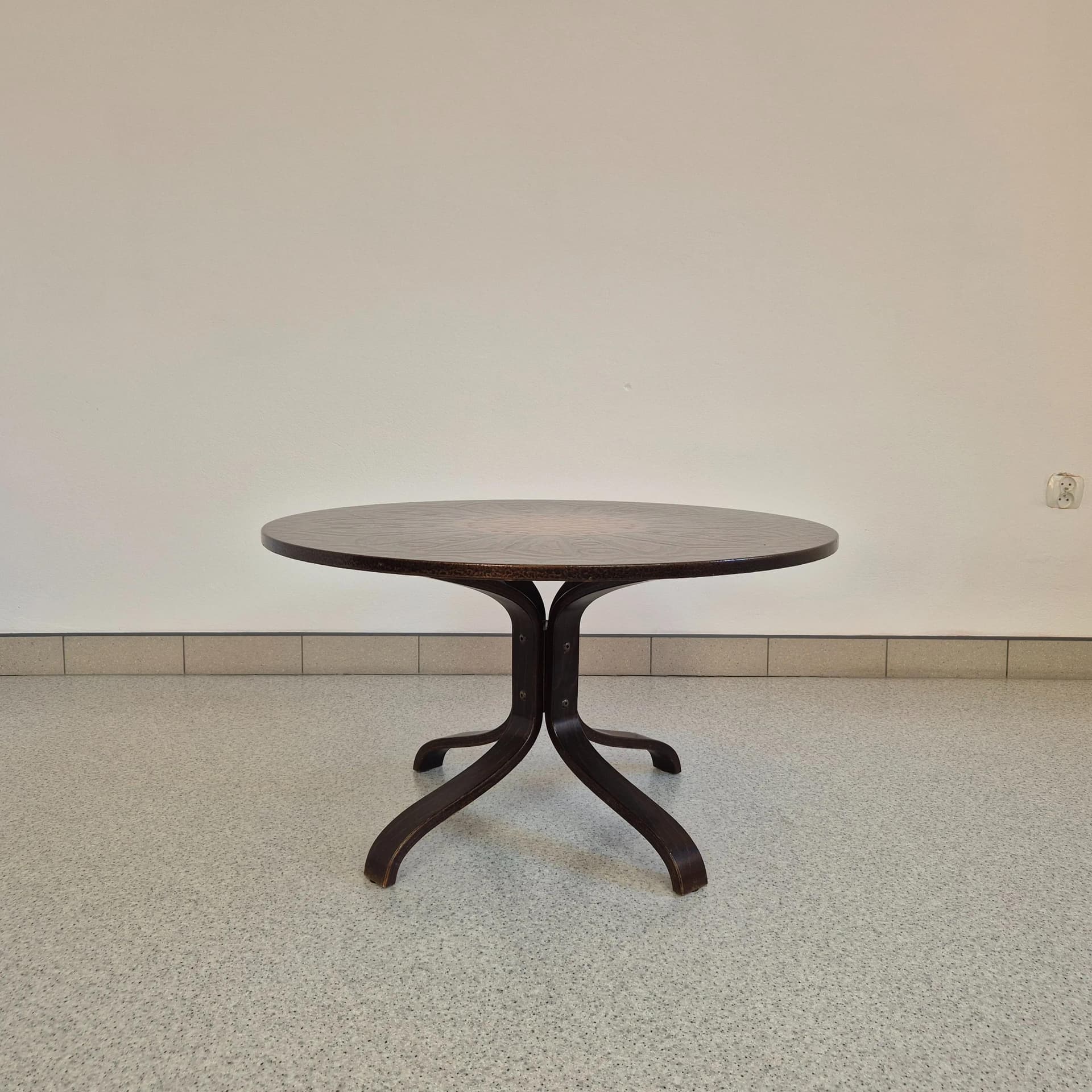 Coffee Table Round, Copper, Norway, 1960s - 69537