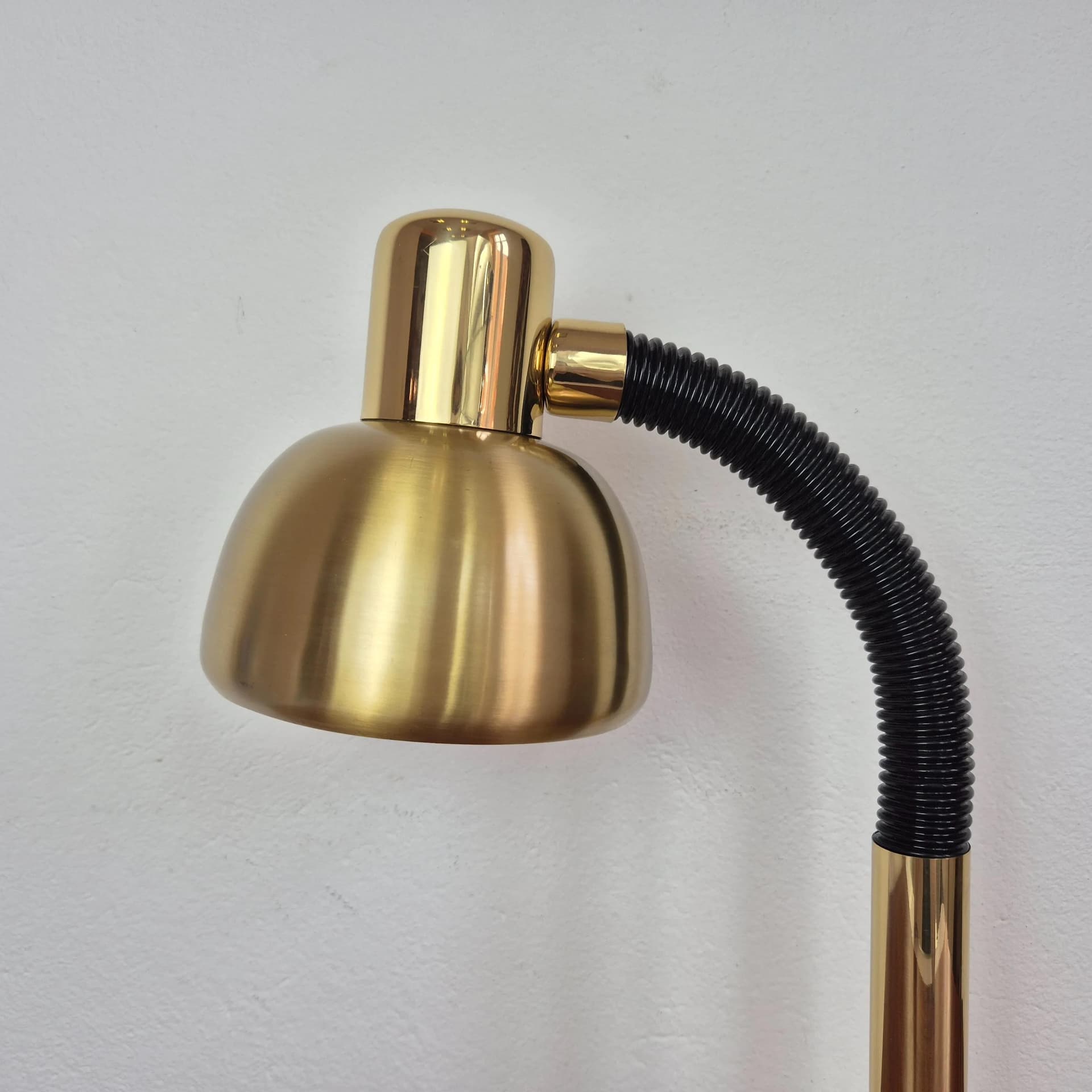 Lampa biurkowa, złoty mosiądz, Niemcy, lata 60. - 69423