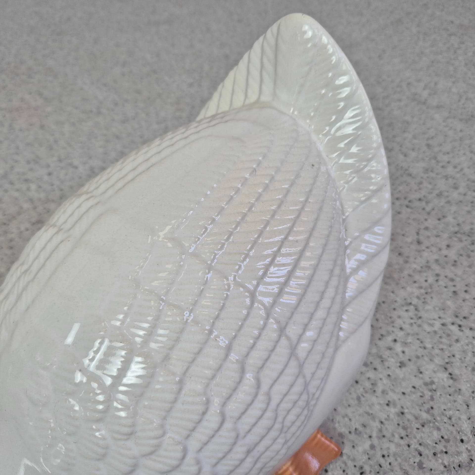 Para figurek gęsi, ceramika ivory white, Niemcy, lata 70. - 69396