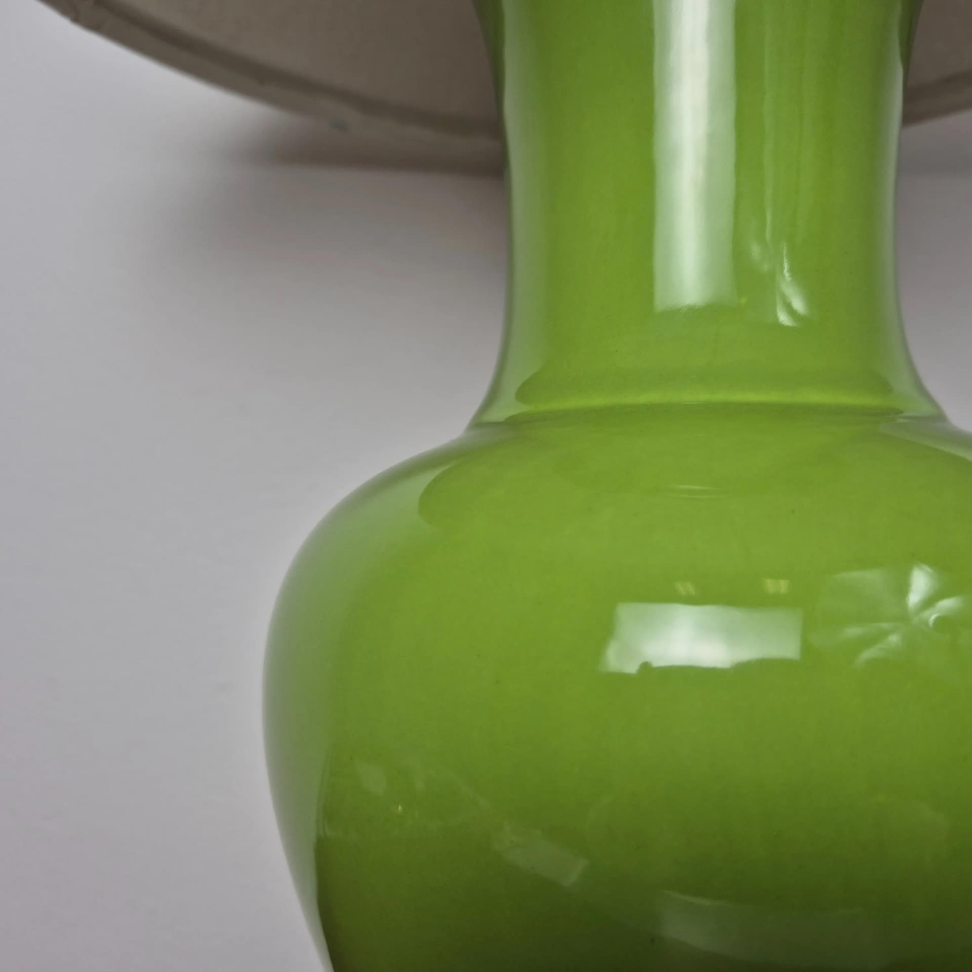 Table lamp, green, ceramics, USA, 1960s. - 69167