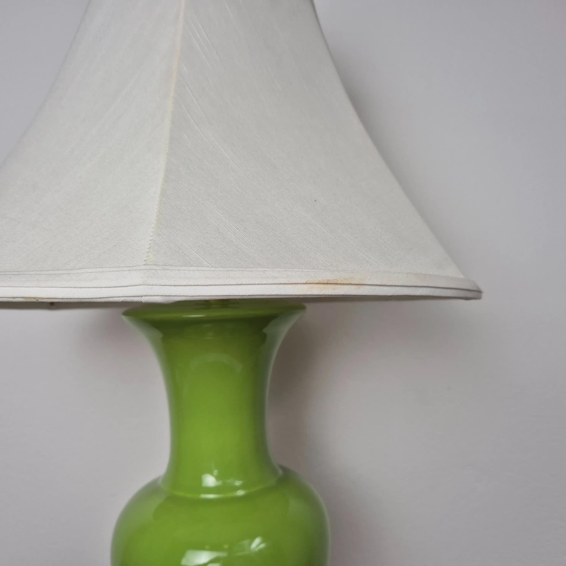Table lamp, green, ceramics, USA, 1960s. - 69162