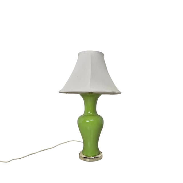 Table lamp, green, ceramics, USA, 1960s. - DIMENSION