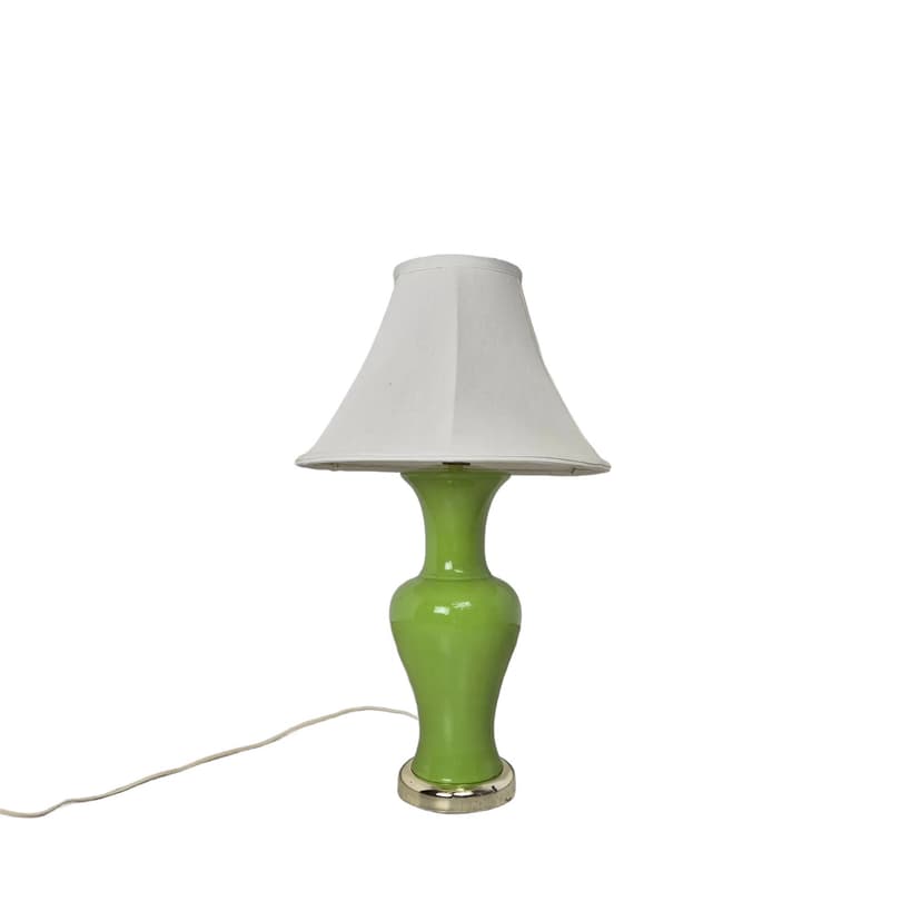 Table lamp, green, ceramics, USA, 1960s.