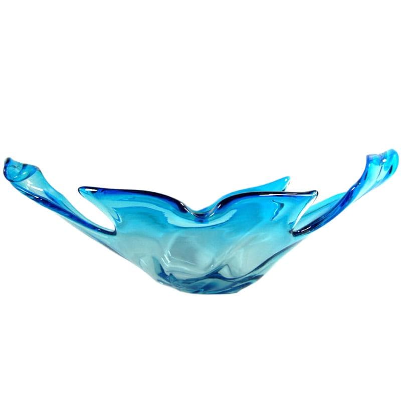 Blue Glass Centerpiece, Murano, Italy, 1960s