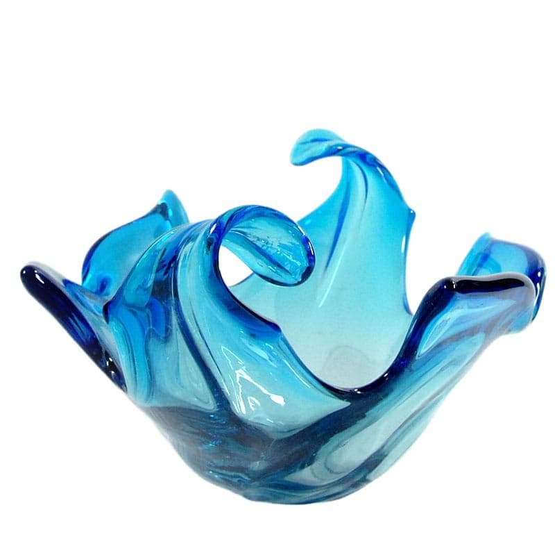 Blue Glass Centerpiece, Murano, Italy, 1960s - 5785
