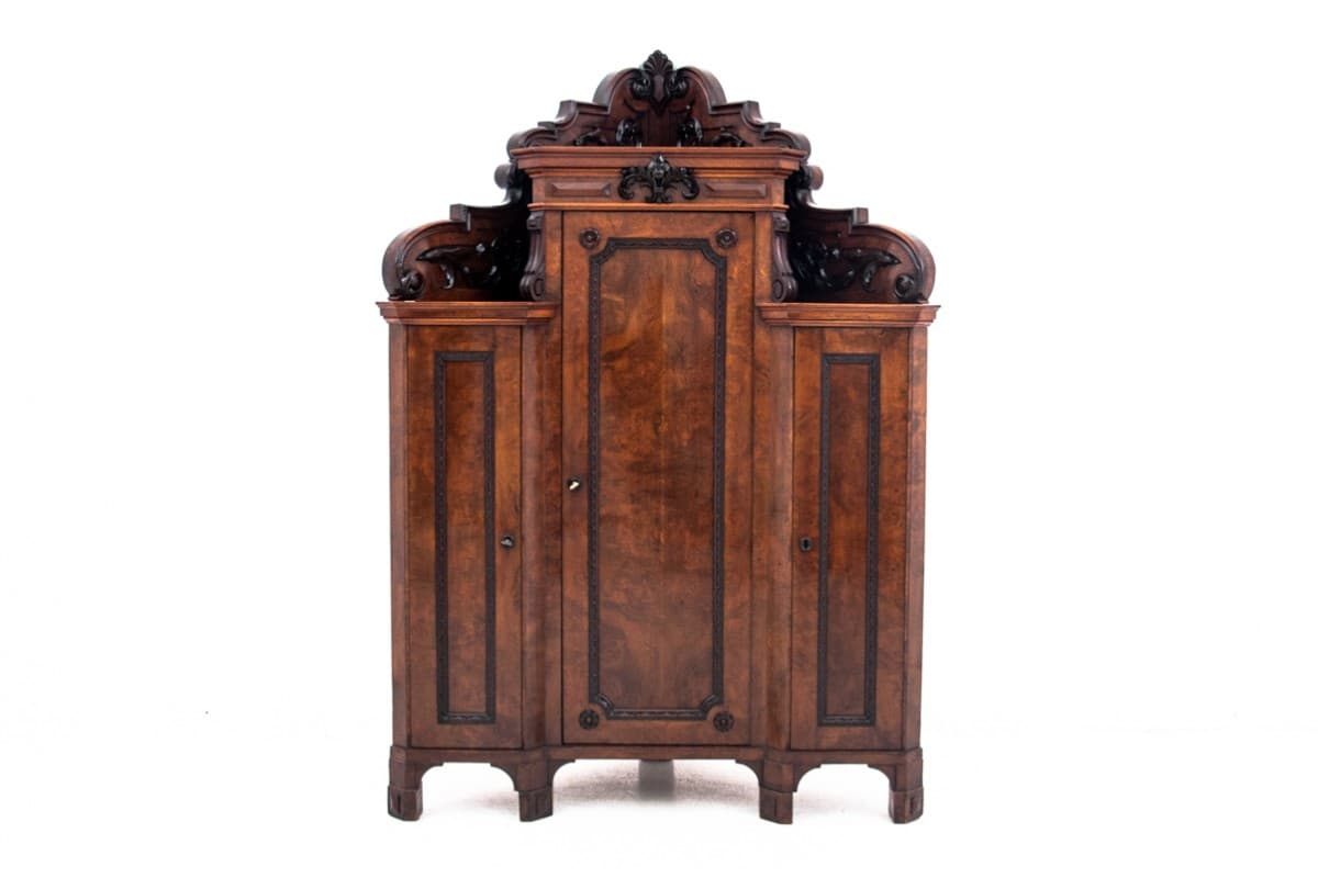 Brown Corner Cabinet, Baroque Style, France, Late 19th to Early 20th Century - 191948