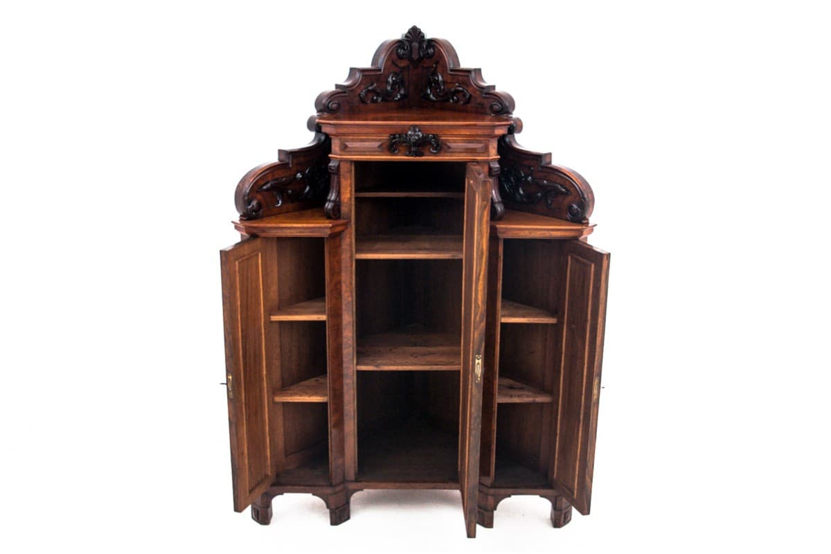 Brown Corner Cabinet, Baroque Style, France, Late 19th to Early 20th Century - 191953