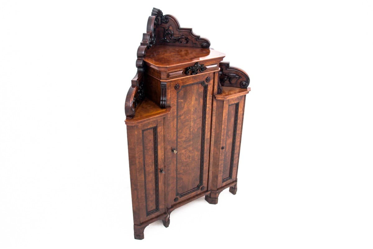 Brown Corner Cabinet, Baroque Style, France, Late 19th to Early 20th Century - 191950
