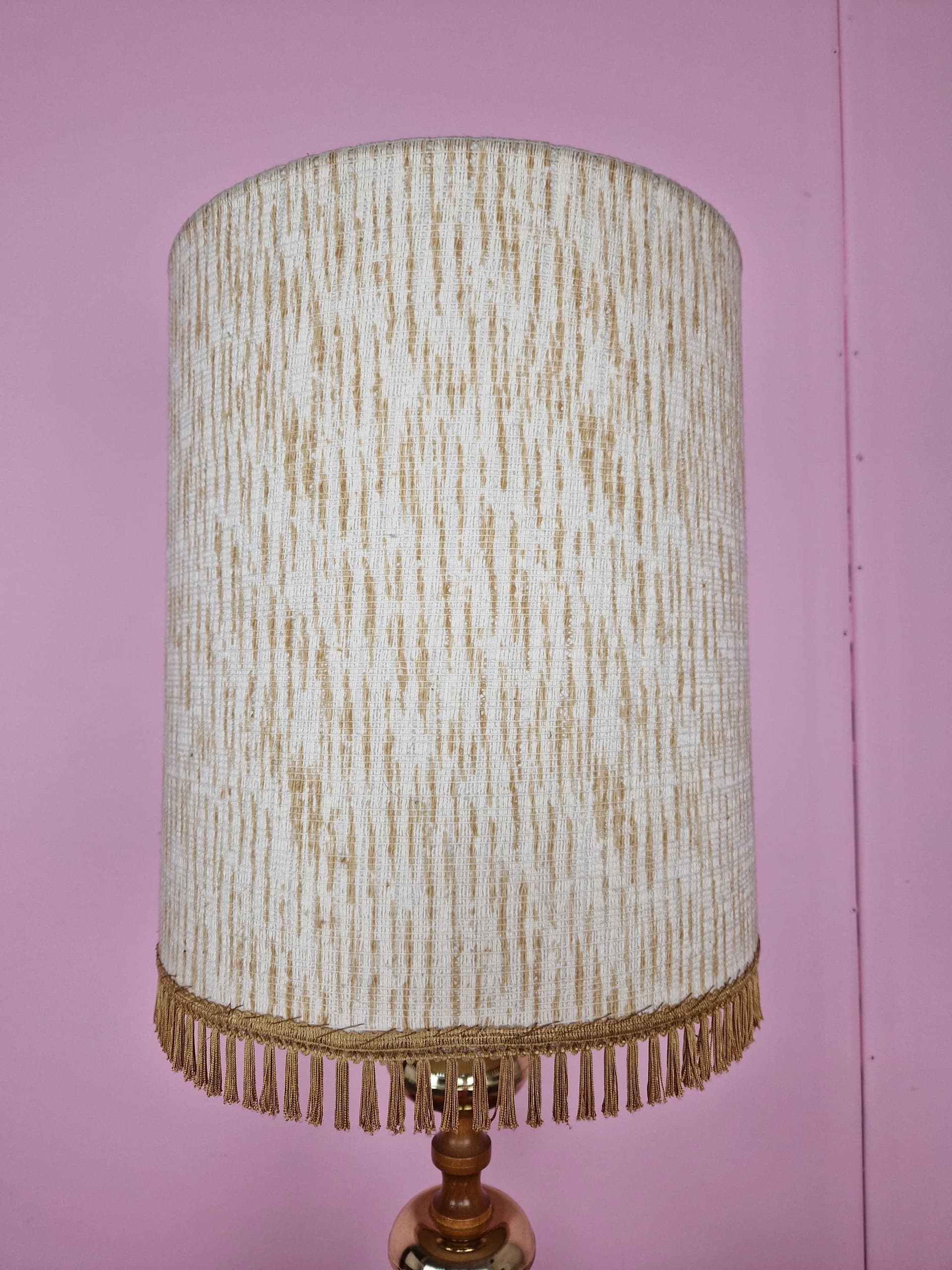 Table lamp, Veb Narva, brass beige, Germany, 1960s. - 69042