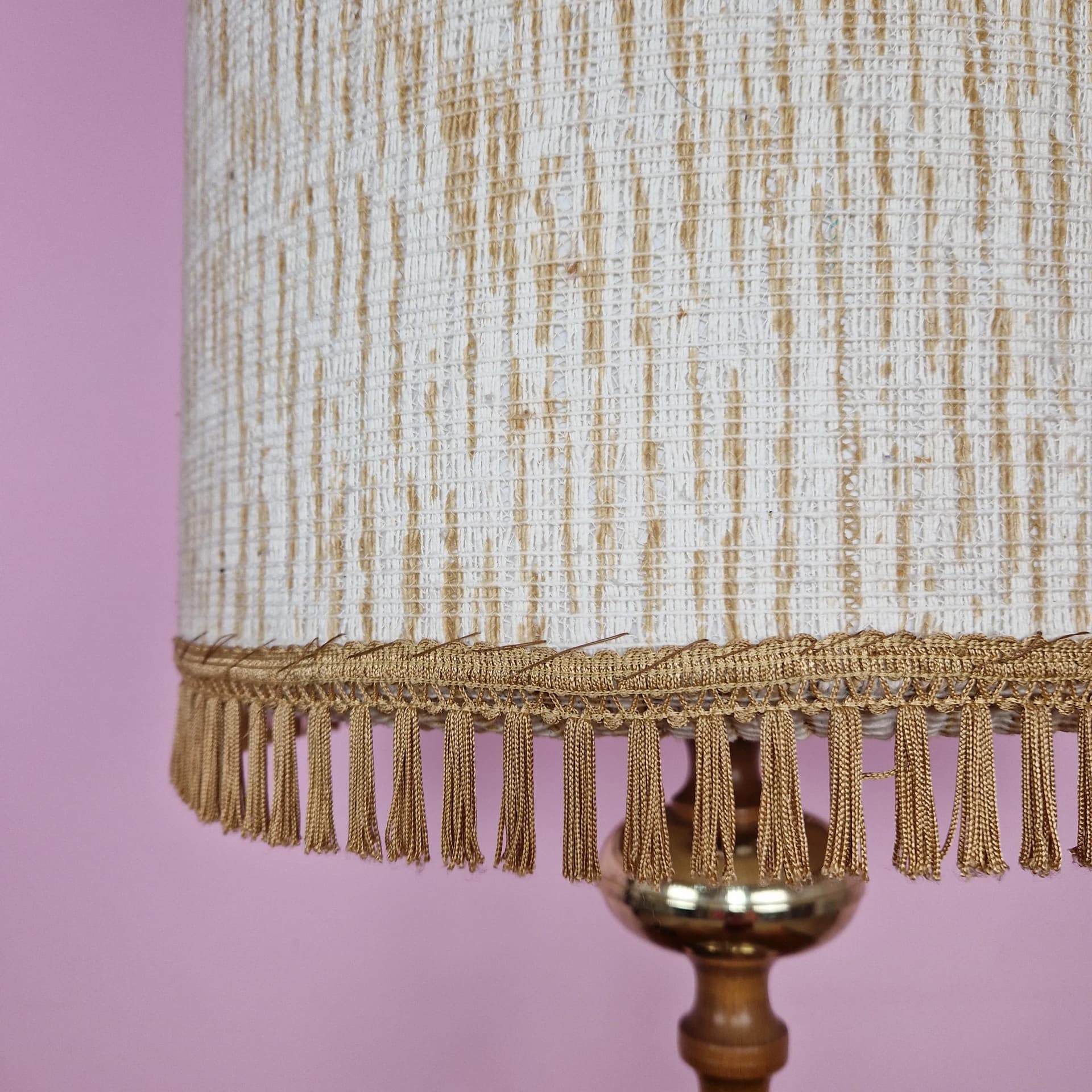 Table lamp, Veb Narva, brass beige, Germany, 1960s. - 69039