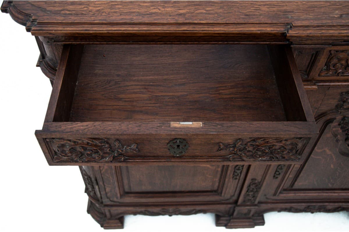 Oak Sideboard, France, 1880s - 191934