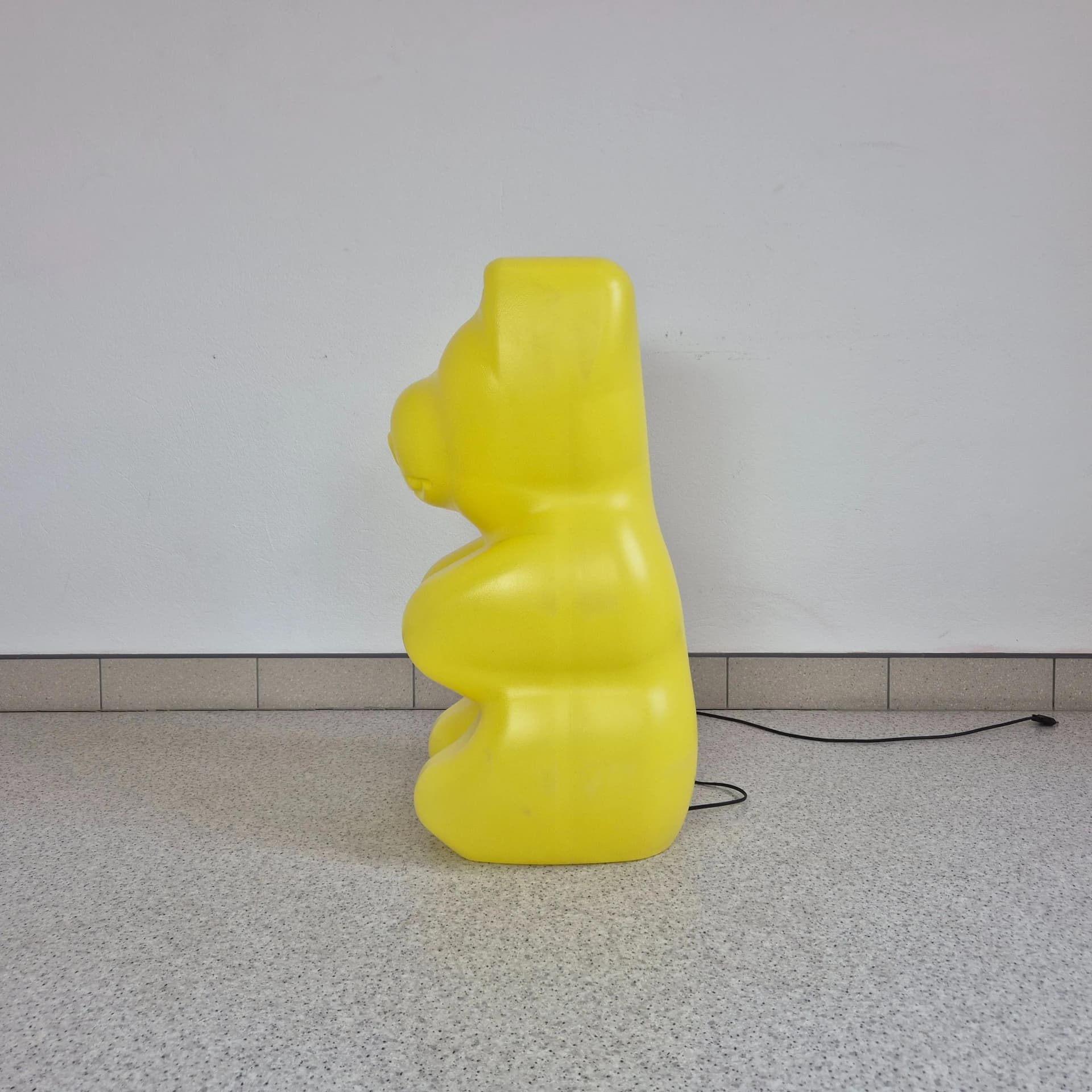 Lampa podłogowa miś Haribo, cytrynowy, plastik, Niemcy, lata 80. - 68934