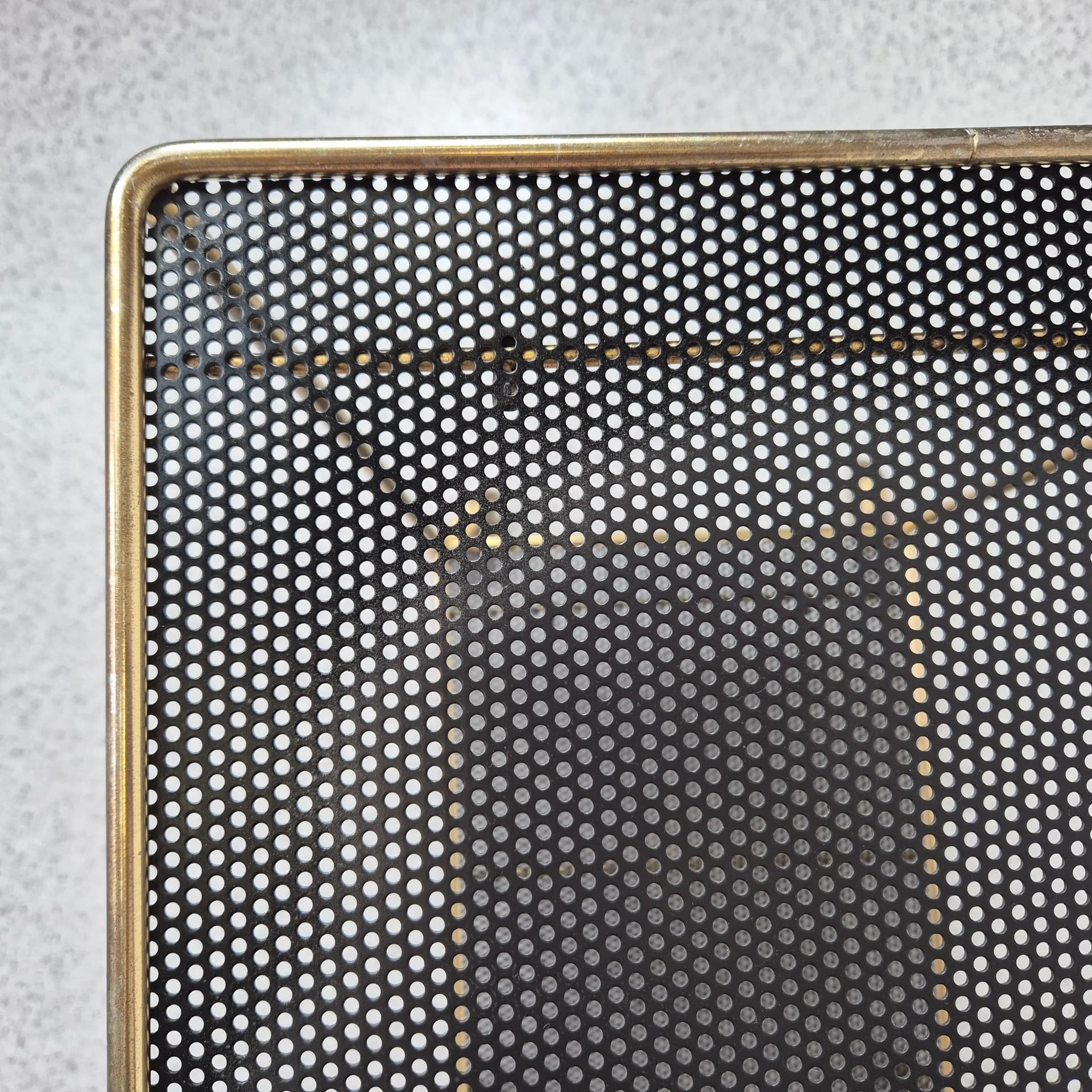 Bar cart, golden, metal, France, 1950s. - 68921