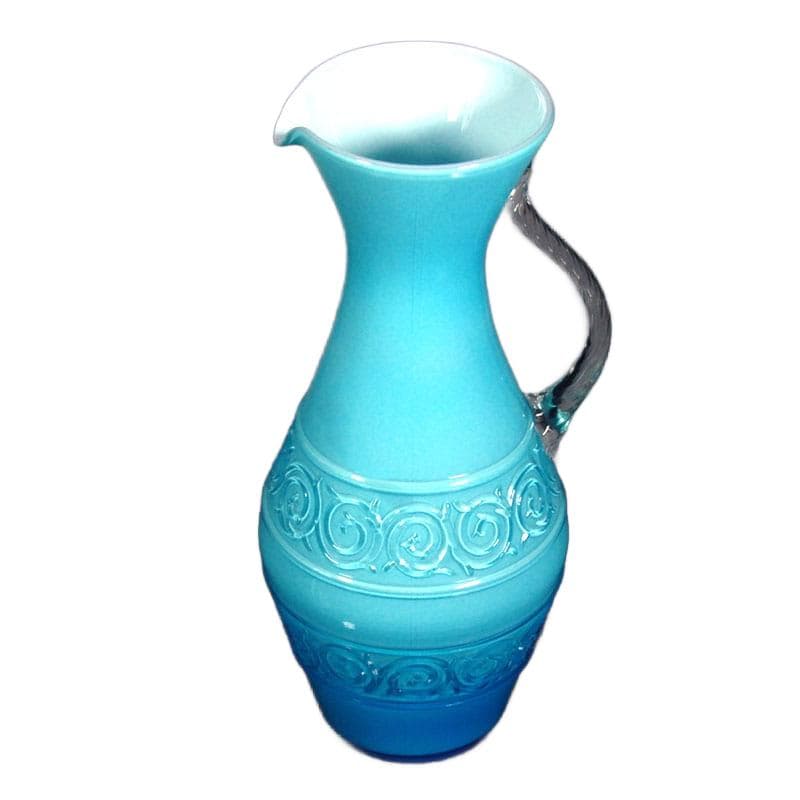 Błękitna karafka ze szkła, Empoli, Włochy, lata 60. - 5835