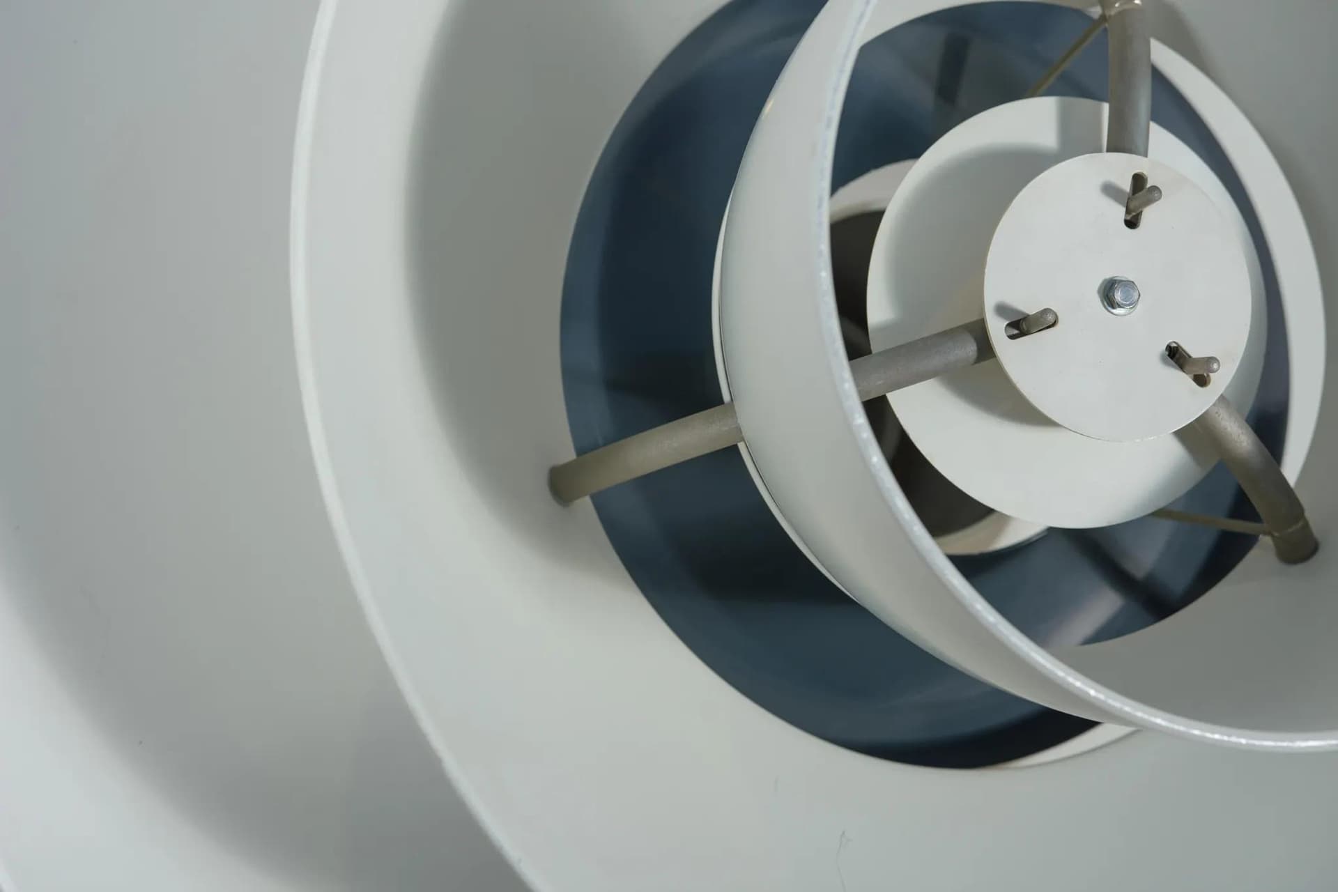 Ceiling lamp Charlottenborg PH 6 1/2-6, white metal, by P. Henningsen, Louis Poulsen, Denmark, 1970s. - 72115