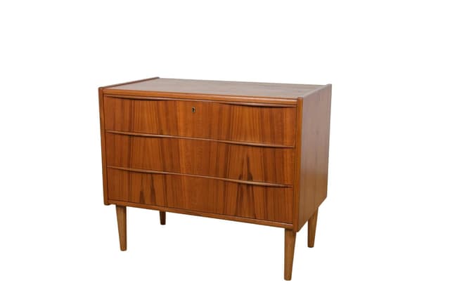 Komoda, teak brązowy, Dania, lata 60. - WYMIARY