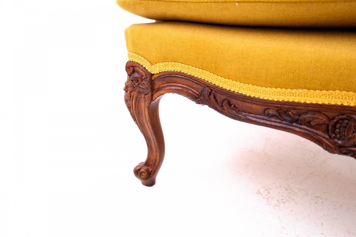 Musztardowe fotele uszaki, Francja, lata 20. - 50159