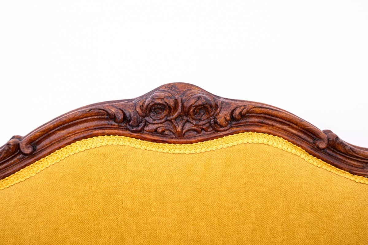 Musztardowe fotele uszaki, Francja, lata 20. - 50153