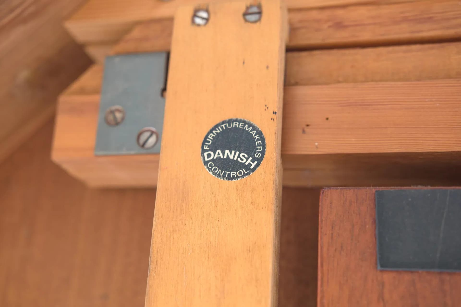 Zestaw jadalniany, teak brązowy, skóra naturalna czarna, proj. H. Olsen, Frem Røjle, Dania, lata 60. - 71849