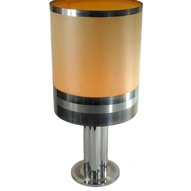 Chromowana lampa stołowa, Włochy, lata 70. - 5862